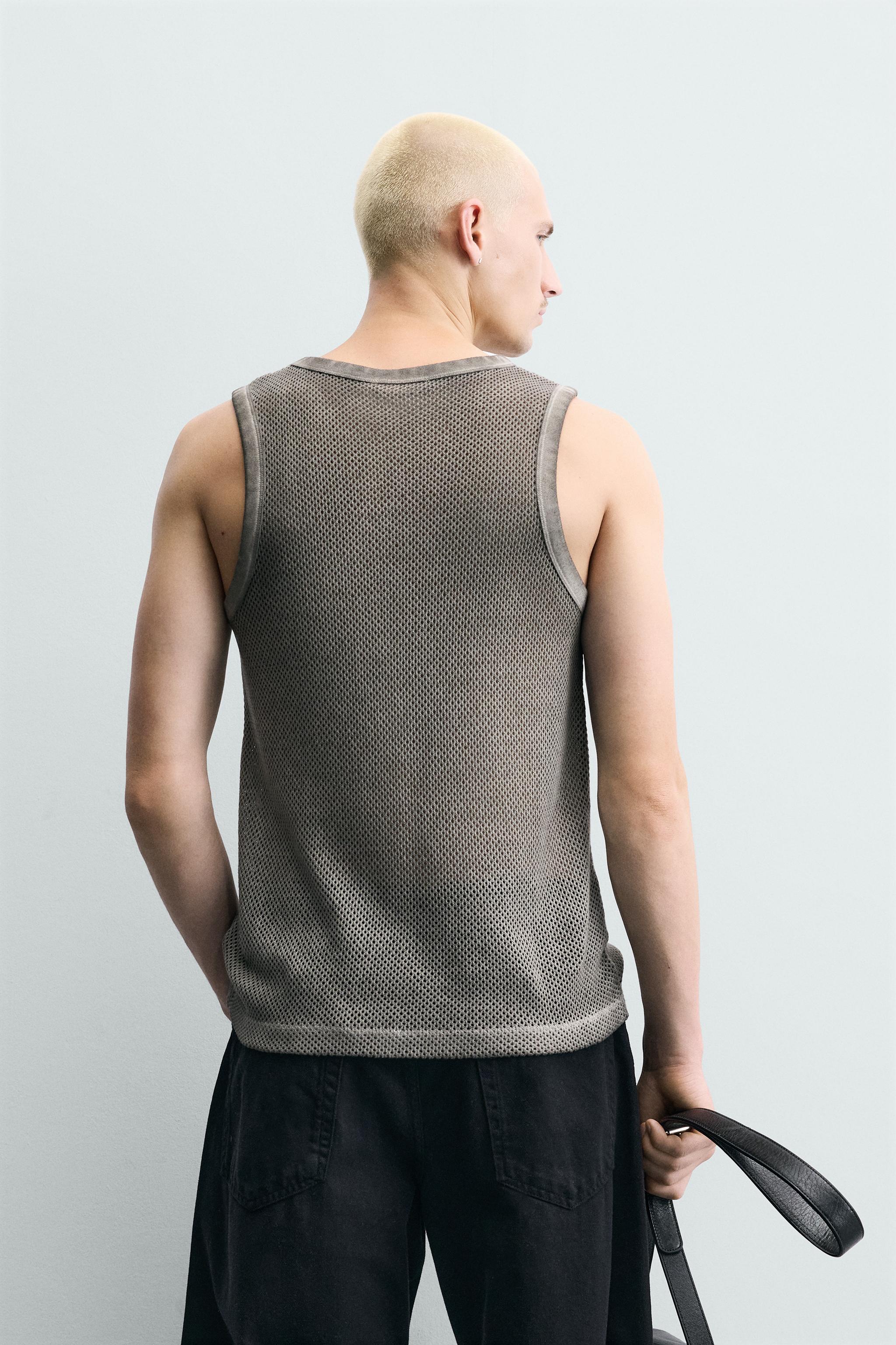 OPEN-KNIT TANK TOP